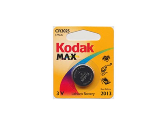 Kodak elem max lithium cr2025 3v